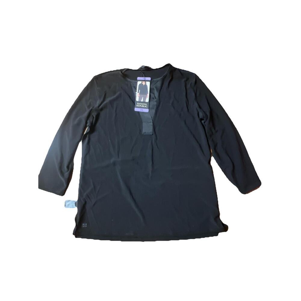 BANANA REPUBLIC Womens Black  Long Sleeve Blouse Size XS. BS
